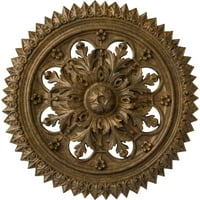 Ekena Millwork 5 8 OD 1 2 p York mennyezeti medál, kézzel festett dörzsölt bronz