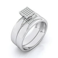 Ígéret Gyűrűk párok számára 1. TCW ezüst eljegyzési gyűrűk Párok Gyűrűk készlet, nagy Párok Ékszerek Női méret férfi