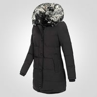 Női kapucnis pulóverek Zip up vastag kabát női kabát téli kabát meleg belső Zsinóros Slim-szőrme ' Coat kapucnis Párnázott