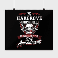 Vezetéknév Hargrove poszter-a 2. második módosítás által védett háztartás-személyre szabott Fegyver szerelmeseinek