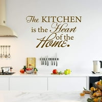 A konyha az otthoni fali matrica matrica dekorációjának szíve-étkező vinil fal mondások