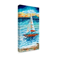 Védjegy Képzőművészet 'Wind in My Sail II' vászon művészete, Carolee Vitaletti