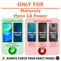 TalkingCase vékony tok kompatibilis a Motorola Moto G Power, Worldgod Print, könnyű, rugalmas, puha, USA