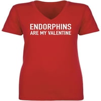 Az Endorfinok Az Én Valentin Női V-Nyakú Pólóm
