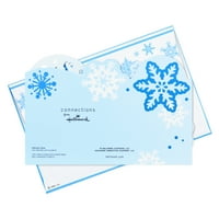 Hallmark Boxed vallási felbukkanó karácsonyi képeslapok, hópelyhek
