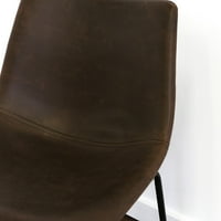 Worthington Fau bőr étkező székek a River Street Designs által