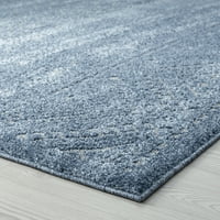 Átmeneti terület szőnyeg marokkói kék, szürke nappali könnyen tisztítható