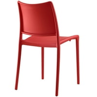 Modway Hipster étkező oldalsó szék piros színben