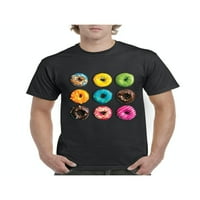 Férfi póló Rövid ujjú-Love Food Donuts fánk