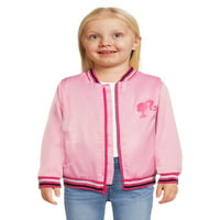Barbie kisgyermek lányok szatén bombázó dzseki, méretek 2t-5T