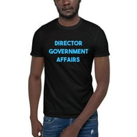 3XL Kék igazgató kormányzati ügyek Rövid ujjú pamut póló Undefined Ajándékok