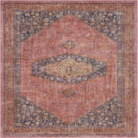 Jól szőtt Apollo San Marino Vintage Keleti rózsaszín flatweave 9'10 13 'terület szőnyeg