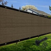 Shade & beyond Privacy kerítés képernyő FT Barna testreszabott kültéri hálós panelek hátsó udvarra, erkélyre,teraszra,