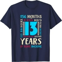 13. születésnapi ing gyerekeknek Ajándék életkor éves fiúk lányok póló