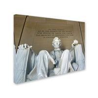 Védjegy Szépművészet Lincoln Memorial Cateyes vászonművészete