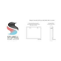 Stupell Industries Pop Style Pastel People Squiggle Lines Design keretes falművészet, 30, Design by ros ruseva