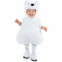 Jegesmedve kisgyermek Halloween jelmez, méret 3T-4t