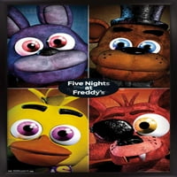 Öt Éjszaka Freddy-nél-Quad Wall poszter, 14.725 22.375