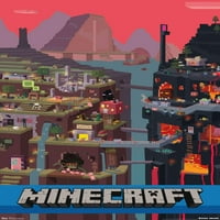 Minecraft-Kocka Fal Poszter, 14.725 22.375