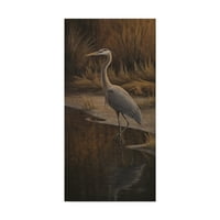 Védjegy Képzőművészet 'Heron Wading' vászon művészete: Wilhelm Goebel