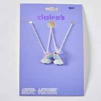 Claire Tween Lányok szivárvány legjobb barátai nyaklánc készlet, homár bezárása, csomag, 40929
