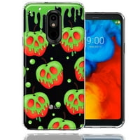 LG K Halloween méreg Alma Koponyák kísérteties tündérmesék Design kétrétegű telefon tok fedél