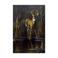 A Wilhelm Goebel „Whitetail Buck” vászon művészetének védjegye