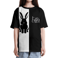 Húsvéti divat gyermek pólók rövid ujjú 3D nyuszi nyomtatás aranyos, gyermek, 06