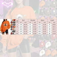 Sehao Női alkalmi laza illeszkedő Egyszínű Halloween hinta nyomtatott váll ujjatlan kapucnis sötét szürke 2XL