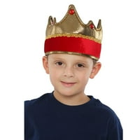Dress Up America Kids King Crown-Egy Kaptafára Leginkább-Fél Jelmez Tartozék