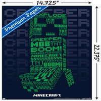 Minecraft-Creeperscope Fali Poszter, 14.725 22.375