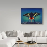 Kirk Reinert védjegye a „pillangó” vászon művészete