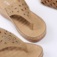 Simplmasygeni női cipő Clearance Anyák napi ajándékok nyári kényelmes ék papucs nők viselnek vastag alsó alkalmi strand