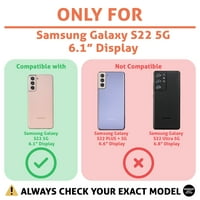 TalkingCase vékony tok kompatibilis Samsung Galaxy S 5G, üveg képernyővédő fólia Incl, Lion One Print, könnyű, rugalmas,