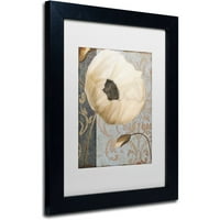 Védjegy Képzőművészet Poppy Brocade i Canvas Art by Color Pékség fehér matt, fekete keret